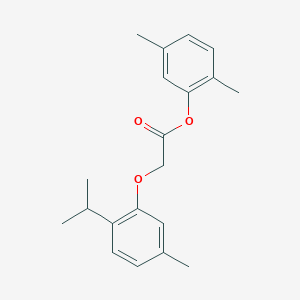 molecular formula C20H24O3 B311127 2,5-Dimethylphenyl (2-isopropyl-5-methylphenoxy)acetate 