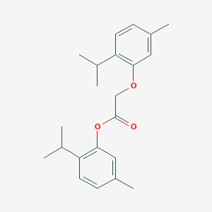 molecular formula C22H28O3 B311129 2-Isopropyl-5-methylphenyl (2-isopropyl-5-methylphenoxy)acetate 
