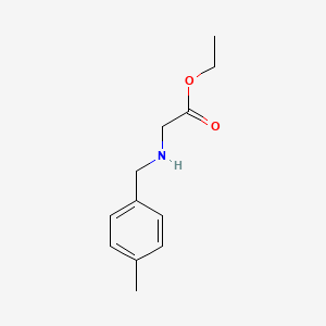 molecular formula C12H17NO2 B3111306 Ethyl 2-{[(4-methylphenyl)methyl]amino}acetate CAS No. 182184-20-9