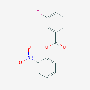 molecular formula C13H8FNO4 B311133 2-Nitrophenyl 3-fluorobenzoate 