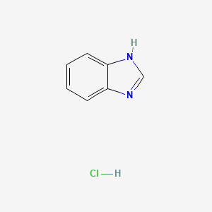 molecular formula C7H7ClN2 B3111338 1H-1,3-benzodiazole hydrochloride CAS No. 18227-18-4