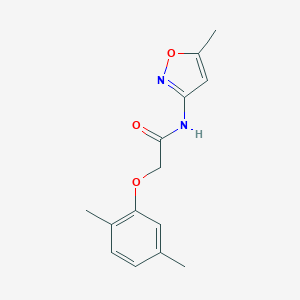 molecular formula C14H16N2O3 B311137 2-(2,5-dimethylphenoxy)-N-(5-methyl-1,2-oxazol-3-yl)acetamide 