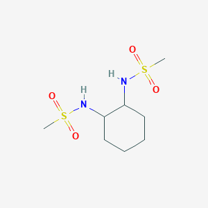 molecular formula C8H18N2O4S2 B3111388 N,N'-二甲基环己烷-1,2-二胺 CAS No. 1823495-33-5