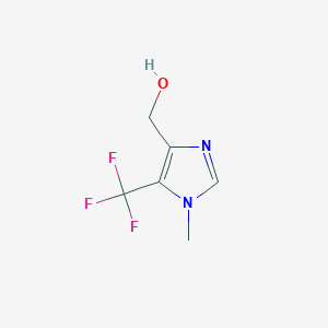 molecular formula C6H7F3N2O B3111416 (1-Methyl-5-(trifluoromethyl)-1H-imidazol-4-yl)methanol CAS No. 1823872-72-5