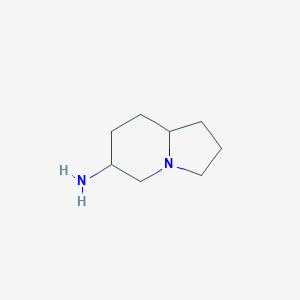 molecular formula C8H16N2 B3111450 八氢吲哚啉-6-胺 CAS No. 1824202-77-8