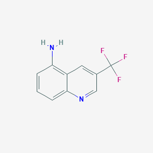 molecular formula C10H7F3N2 B3111465 3-(Trifluoromethyl)quinolin-5-amine CAS No. 1824276-05-2