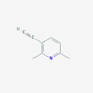 molecular formula C9H9N B3111482 3-乙炔基-2,6-二甲基吡啶 CAS No. 1824462-73-8