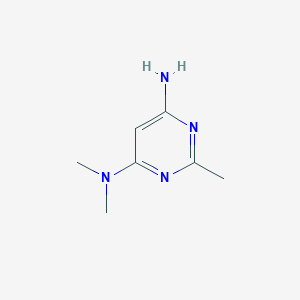 molecular formula C7H12N4 B3111498 4-Amino-6-dimethylamino-2-methylpyrimidine CAS No. 18260-58-7