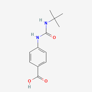 molecular formula C12H16N2O3 B3111529 4-(3-(Tert-butyl)ureido)benzoic acid CAS No. 182958-40-3