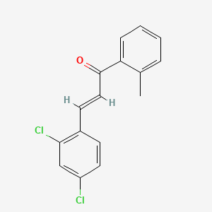 molecular formula C16H12Cl2O B3111530 3-(2,4-Dichlorophenyl)-1-(2-methylphenyl)prop-2-en-1-one CAS No. 183018-76-0