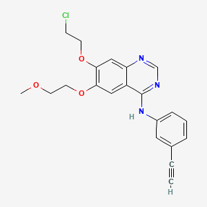molecular formula C21H20ClN3O3 B3111555 厄洛替尼杂质A CAS No. 183321-85-9