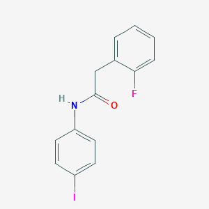 2-(2-fluorophenyl)-N-(4-iodophenyl)acetamide