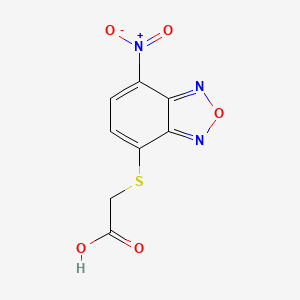 molecular formula C8H5N3O5S B3111564 [(7-Nitro-2,1,3-benzoxadiazol-4-yl)thio]acetic acid CAS No. 18333-81-8
