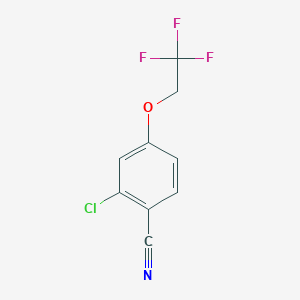 molecular formula C9H5ClF3NO B3111565 2-Chloro-4-(2,2,2-trifluoroethoxy)benzonitrile CAS No. 183368-72-1
