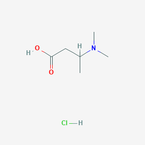 molecular formula C6H14ClNO2 B3111568 3-(Dimethylamino)butanoic acid hydrochloride CAS No. 183488-55-3