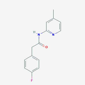molecular formula C14H13FN2O B311157 2-(4-fluorophenyl)-N-(4-methylpyridin-2-yl)acetamide 