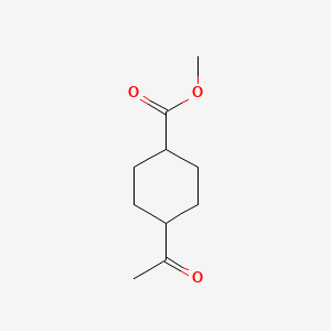 molecular formula C10H16O3 B3111608 trans-Methyl 4-acetylcyclohexanecarboxylate CAS No. 183996-94-3