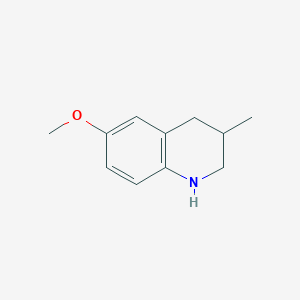 molecular formula C11H15NO B3111615 6-Methoxy-3-methyl-1,2,3,4-tetrahydroquinoline CAS No. 184041-83-6