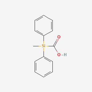 molecular formula C14H14O2Si B3111626 (Methyl(diphenyl)silyl)formic acid CAS No. 18414-58-9