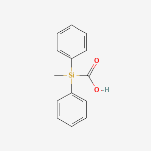 molecular formula C14H14O2Si B3111626 （甲基（二苯基）甲硅烷基）甲酸 CAS No. 18414-58-9