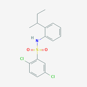 molecular formula C16H17Cl2NO2S B311164 N-(2-sec-butylphenyl)-2,5-dichlorobenzenesulfonamide 