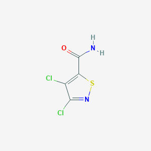 molecular formula C4H2Cl2N2OS B3111675 3,4-二氯-5-异噻唑羧酸酰胺 CAS No. 18480-55-2