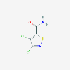 B3111675 3,4-Dichloro-5-isothiazolecarboxylic acid amide CAS No. 18480-55-2