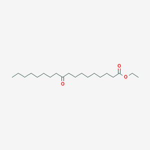 molecular formula C20H38O3 B3111688 Octadecanoic acid, 10-oxo-, ethyl ester CAS No. 18490-59-0
