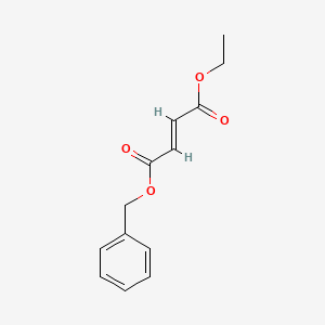 molecular formula C13H14O4 B3111698 1-Benzyl 4-ethyl (2E)-but-2-enedioate CAS No. 185065-68-3
