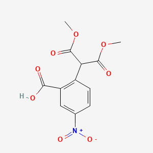 2-(1,3-Dimethoxy-1,3-dioxopropan-2-yl)-5-nitrobenzoic acid