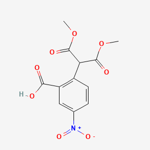 molecular formula C12H11NO8 B3111724 2-(1,3-Dimethoxy-1,3-dioxopropan-2-yl)-5-nitrobenzoic acid CAS No. 185433-44-7