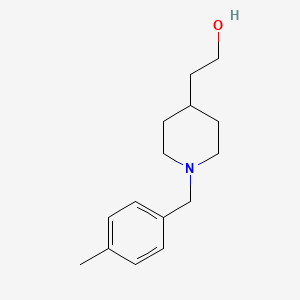 molecular formula C15H23NO B3111728 2-(1-(4-Methylbenzyl)piperidin-4-yl)ethan-1-ol CAS No. 185434-50-8