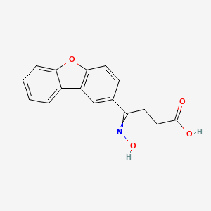 4-Dibenzofuran-2-yl-4-hydroxyiminobutanoic acid