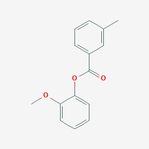 molecular formula C15H14O3 B311175 2-Methoxyphenyl 3-methylbenzoate 