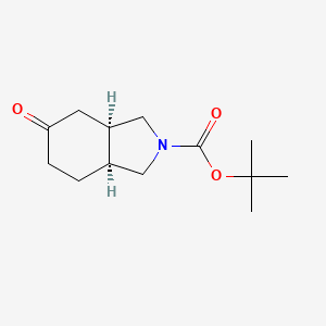 molecular formula C13H21NO3 B3111759 tert-butyl 5-oxooctahydro-2H-isoindole-2-carboxylate CAS No. 1858251-59-8