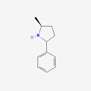 molecular formula C11H15N B3111798 (2S)-2-Methyl-5-phenylpyrrolidine CAS No. 1860017-96-4
