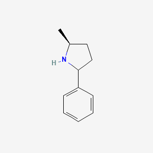 molecular formula C11H15N B3111798 (2S)-2-甲基-5-苯基吡咯烷 CAS No. 1860017-96-4