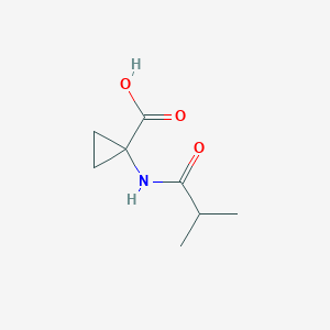 molecular formula C8H13NO3 B3111810 1-(2-甲基丙酰胺基)环丙烷-1-羧酸 CAS No. 1860361-85-8