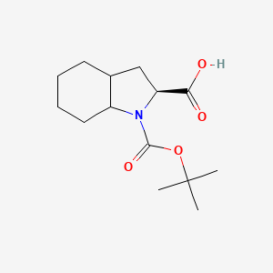 molecular formula C14H23NO4 B3111818 Boc-L-Octahydroindole-2-carboxylic acid CAS No. 186096-30-0