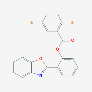 molecular formula C20H11Br2NO3 B311182 2-(1,3-Benzoxazol-2-yl)phenyl 2,5-dibromobenzoate 