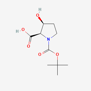 molecular formula C10H17NO5 B3111823 Boc-cis-3-hydroxy-D-proline CAS No. 186132-80-9