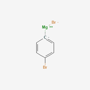 molecular formula C6H4Br2Mg B3111839 4-Bromophenylmagnesium bromide CAS No. 18620-02-5
