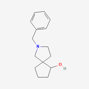 molecular formula C15H21NO B3111844 2-苄基-2-氮杂螺[4.4]壬-6-醇 CAS No. 186202-97-1