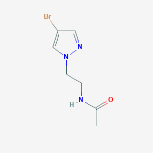 molecular formula C7H10BrN3O B3111856 N-[2-(4-溴-1H-吡唑-1-基)乙基]乙酰胺 CAS No. 1862908-18-6