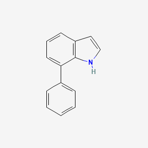 molecular formula C14H11N B3111860 7-Phenyl-1H-indole CAS No. 1863-21-4