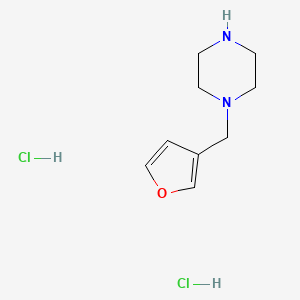 molecular formula C9H16Cl2N2O B3111876 1-(3-呋喃基甲基)哌嗪二盐酸盐 CAS No. 1864056-04-1