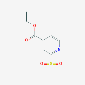 molecular formula C9H11NO4S B3111886 Ethyl 2-(methylsulfonyl)isonicotinate CAS No. 1864061-56-2