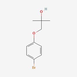 molecular formula C10H13BrO2 B3111894 1-(4-溴苯氧基)-2-甲基丙烷-2-醇 CAS No. 186498-09-9