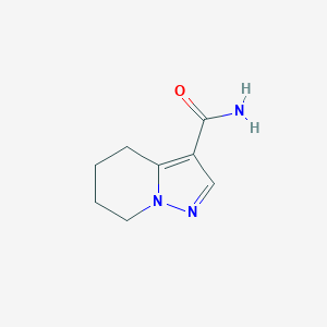 molecular formula C8H11N3O B3111919 4,5,6,7-Tetrahydropyrazolo[1,5-a]pyridine-3-carboxamide CAS No. 1866182-74-2