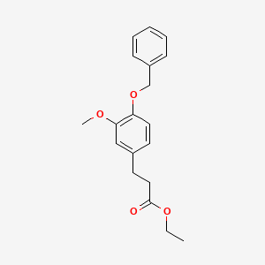 B3111934 3-(4-Benzyloxy-3-methoxy-phenyl)-propionic acid ethyl ester CAS No. 186895-24-9